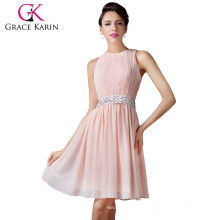 Grace Karin Women Sleeveless Chiffon Short Formal Bridesmaid Dress Patterns 2015 CL6222